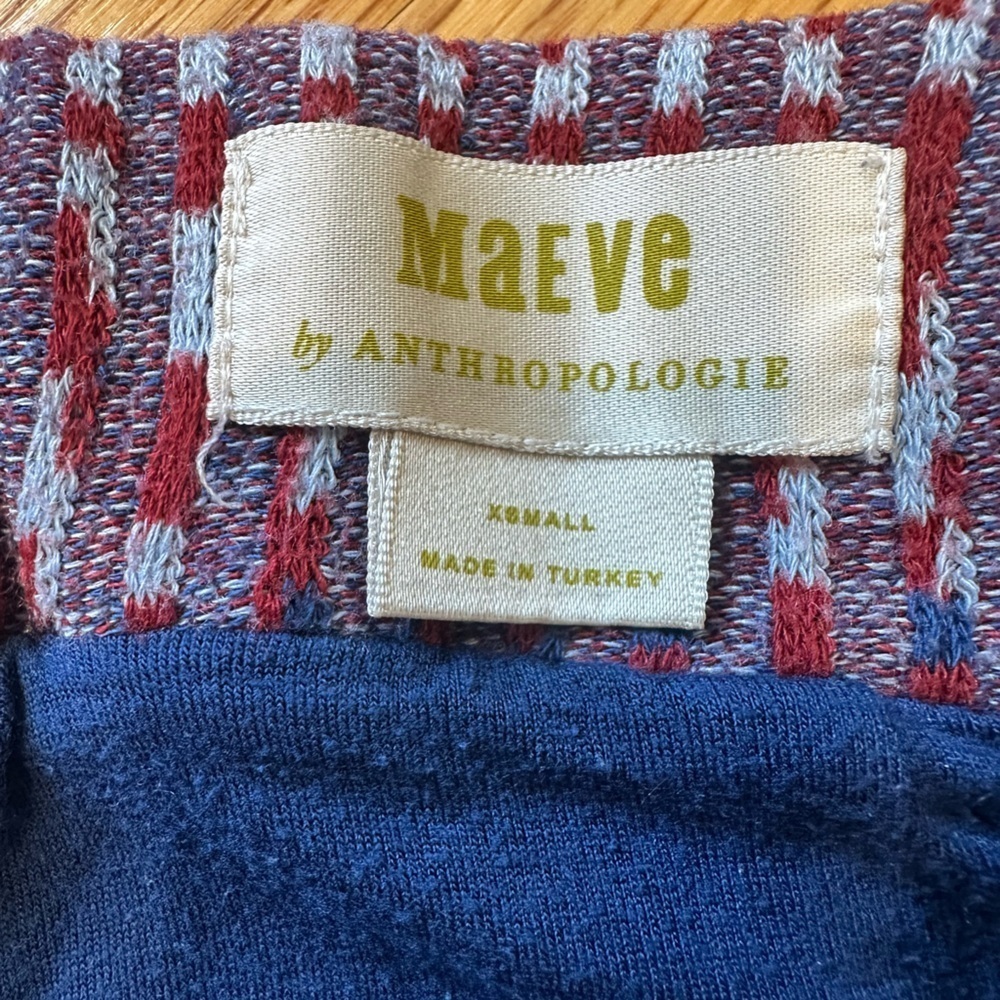 Anthropologie Maeve Carolina Knit Pencil Skirt XS - Picture 4 of 9